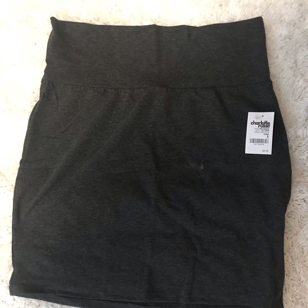 Grey Mini Skirt